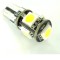 W5W 5 SMD 5050 lumina albastra bec led can bus fara eroare bec ars albastru