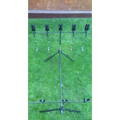 Rod Pod Aluminiu 5 posturi complet echipat ( 5 Senzori, 5 Swingere )