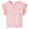 Tricou pentru copii, roz deschis, 128, vidaXL