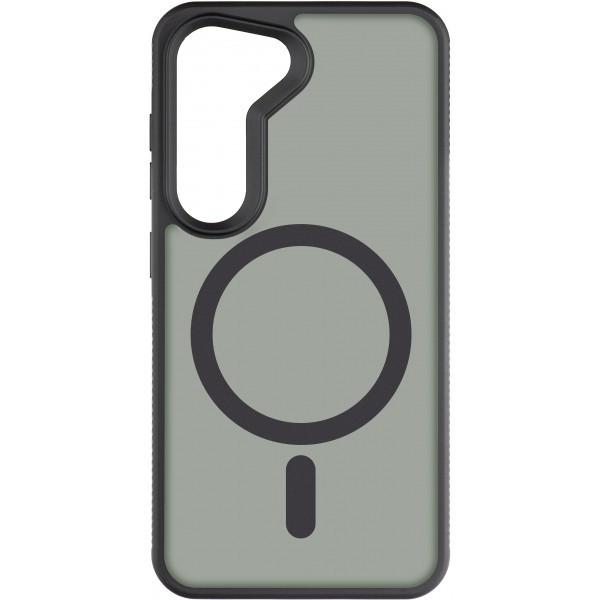 Husa MagSafe pentru Samsung Galaxy S23 S911, 3MK, Smoke MagCase, Neagra