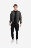 Alpha Industries geacă bomber cu două fețe MA-1 LW AOP Rainbow bărbați, culoarea gri, de tranziție 106109.136-grey
