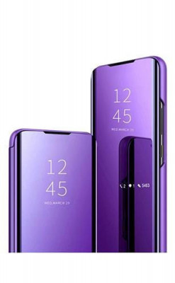 Husa Telefon Flip Book Clear View Samsung Galaxy S10 g973 Violet foto