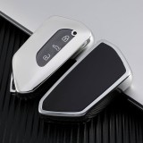 Husa cheie Smartkey pentru VW Golf 8 (MK8), TPU gri, protectie premium