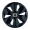 Set 4 Capace Roti Roco Negru R15, pentru Daewoo
