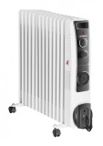 RESIGILAT &ndash; CALORIFER CU ULEI HEINNER HOH-YV13BK, 2500W, 13 elementi, Ventilator 400W, Termostat reglabil, Alb