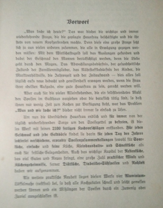 Was koche ich heute (H. Ziegenbein, J. Eckel, 1933)