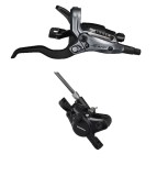 Frana Pe Disc Set Asamblat Shimano Alivio St-M4050(R) Br-Mt400(R), Fara Adaptor, Placute Resin, Furtun Sm-Bh59 1700Mm Negru, Camasa De Schimbator Sp41