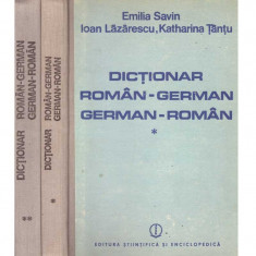 Emilia Savin, Ioan Lazarescu, Katharina Tantu - Dictionar roman-german/ german-roman. Volumul I+II - 135775