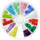Cumpara ieftin Pietre pentru nail art - pătrate, INGINAILS