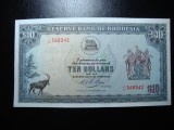 RHODESIA 10 DOLARI 1975 AUNC