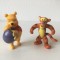 Lot 2 figurine Bully Winnie the Pooh / Tigger, Germany, 7 cm, cauciuc