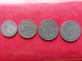 Lot monede 2 lei 1941,5 lei 1942,20 lei 1942,20 lei 1943 Romania