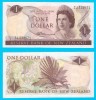 Noua Zeelanda 1 Dollar 1967 &#039;Pasarea evantai&#039; UNC serie: IJ 339671 p163