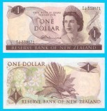 Noua Zeelanda 1 Dollar 1967 &#039;Pasarea evantai&#039; UNC serie: IJ 339671 p163