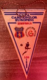 D9 144 - fanion - sport - fotbal - Steaua Bucuresti - Galatasaray spor Klubu - 5 aprilie 1989