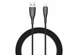 Cablu de date Veger V105, Lightning, 2.4A, Negru C715, Other