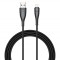 Cablu de date Veger V105, Lightning, 2.4A, Negru C715