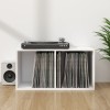 VidaXL Cutie pentru depozitare vinyl-uri, alb, 71 x 34 x 36 cm, PAL