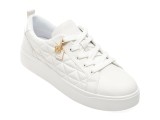 Pantofi sport ALDO albi, WILDFLOWERS 100, din piele ecologica