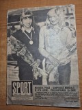 revista sport martie 1982 - maricica puica campioana mondiala si fita lovin vicecampioana la cros,echipa de fotbal corvinul hunedoara si scornicesti
