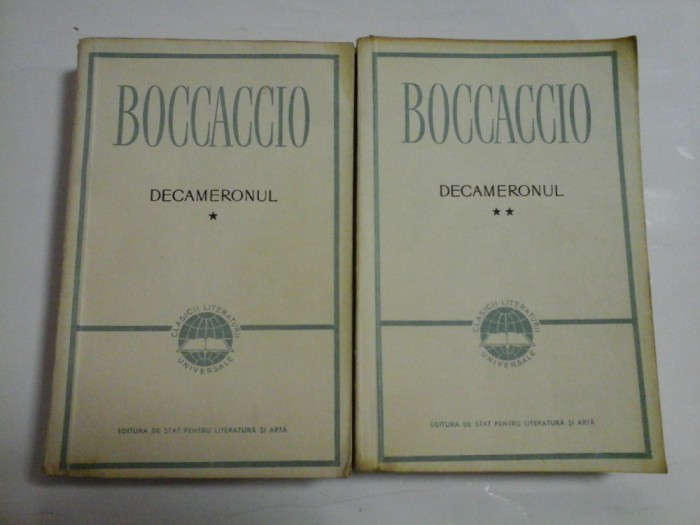 DECAMERONUL ( 2 vol ) - GIOVANNI BOCCACCIO