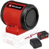 Einhell TC-SR 18 Li PXC + Starter Kit - Boxa wireles + Set 1 acumulator si incarcator Li-Ion 18 V 4 Ah