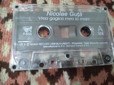 CASETA AUDIO MANELE NICOLAE GUTA RARA!!!!ORIGINALA FARA CARCASA foto