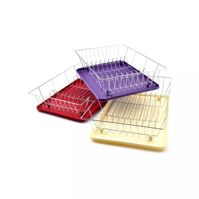 Suport de Uscat Vase din Plastic cu Tava - &amp;icirc;n Cutie Cadou, Disponibil &amp;icirc;n Diferite Culori Handy KitchenServ foto