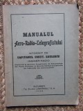 MANUALUL AERO-RADIO-TELEGRAFISTULUI -CONST. SAULESCU 1930 CU DEDICATIE SI AUTOGRAF