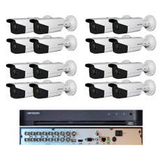 Kit supraveghere 16 camere 2MP Full HD exterior IR80m ARRAY EXIR + DVR 16 ch video / 1 ch audio, 1080P + Microfon 100m² SafetyGuard Surveillance