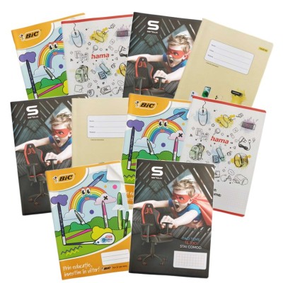 Set Caiet Studentesc A4, 48 file, dictando, coperta policromie, 10buc foto