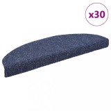 Gossi covorase scara autoadezive 30 buc albastru 65x21x4 cm