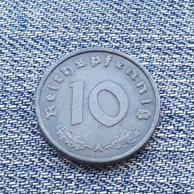 1p - 10 ReichsPfennig 1940 A Germania / pfennig/ primul an de batere foto