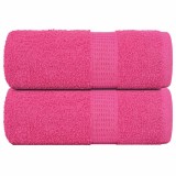 VidaXL Prosoape pentru oaspeți 2 buc Roz 30x50 cm 360 g/m&sup2; 100% bumbac