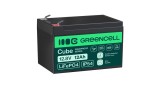 Baterie Green Cell CUBE LiFePO4 12Ah 12.8V 153.6Wh Litiu Fier Fosfat pentru UPS, Scaun cu rotile, jucărie, trotinetă