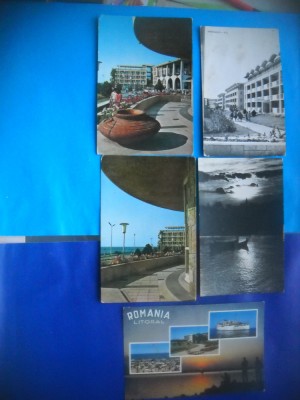 HOPCT LOT NR 274 MANGALIA -CT -5 CARTI POSTALE-RPR-CIRCULATE foto