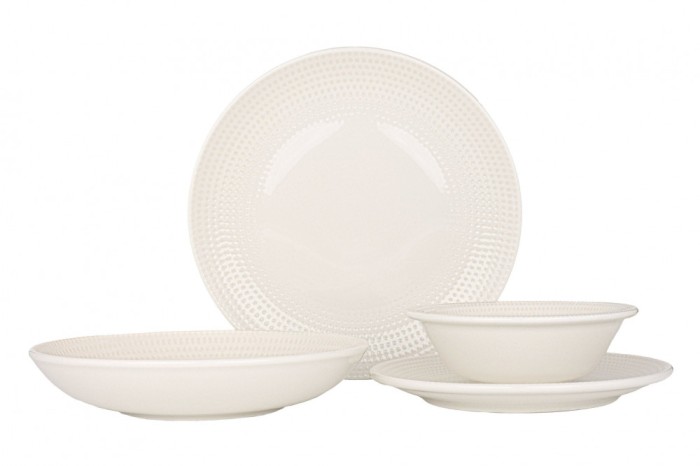 Bonna Set de vesela - Pure Dot - 24 bucăți - 6 persoane - Porţelan