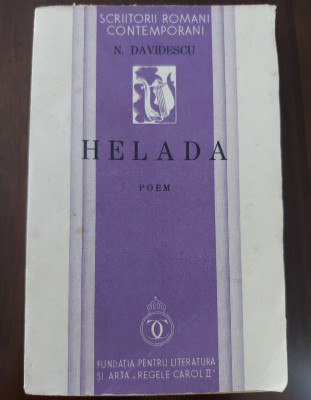 Nicolae Davidescu - Helada. Poem (1935, prima editie) foto