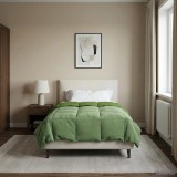 vidaXL Duvet de iarnă Patos Verde 140 x 220 cm Microfibră 42026127