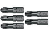 Cumpara ieftin Set 5 biti profesionali Yato 1 4 , 25mm, cap PZ3, HRC 58-62, realizat din otel forjat, cu acoperire anticoroziva