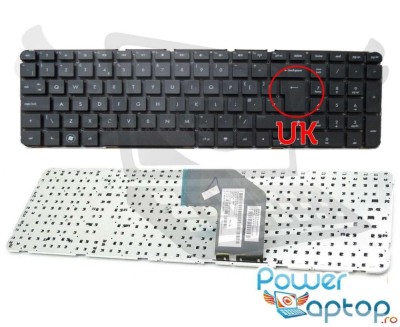 Tastatura HP 700271-051 layout UK fara rama enter mare, AE36700320 layout UK fara rama enter mare, AER36700210 foto