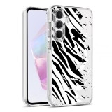 Husa pentru samsung galaxy a55 5g, atasare magnetica, magsafe, pattern skin 16, clear