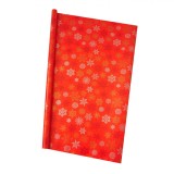 Hartie de Impachetat N/A, Fulgi de Craciun, Culoare Rosie, Dimensiuni 150x70cm, Oem
