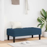 VidaXL Bancă, albastru, 113x57x39 cm, textil