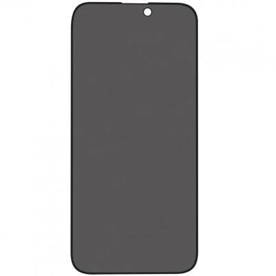 Folie sticla protectie ecran Privacy Full Glue margini negre pentru Apple iPhone 15 Plus, 15 Pro Max foto