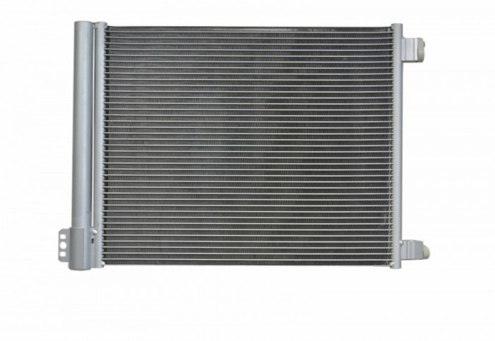 Condensator climatizare Nissan Micra, 05.2010-2017, motor 1.2, 59 kw benzina, cutie manuala/CVT, full aluminiu brazat, 510(475)x400(385)x16 mm, cu us