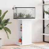vidaXL Suport pentru acvariu, alb, 60,5x36x72,5 cm, lemn prelucrat