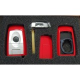 Carcasa cheie Smartkey ,after market,compatibila cu BMW 3 but rosie,fara logo