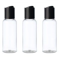 Set Sticle Călătorie, Capacitate 50ml, Transparent, 3 Bucăți
