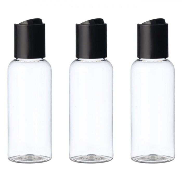 Set Sticle Călătorie, Capacitate 50ml, Transparent, 3 Bucăți